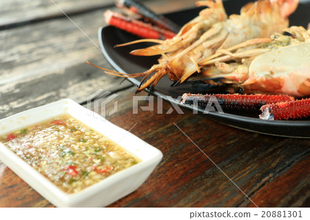 Sauce and  Shrimp baking 20881301