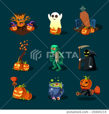 Halloween symbols collection. Halloween symbols collection. 20884214