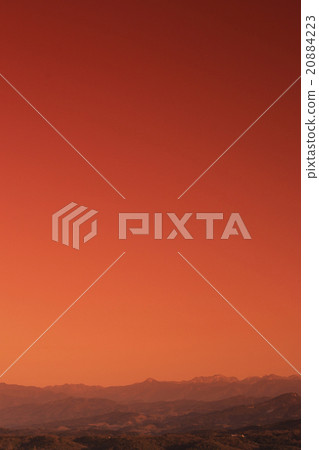 Mountain range successive madder sky Mountain range successive madder sky 20884223