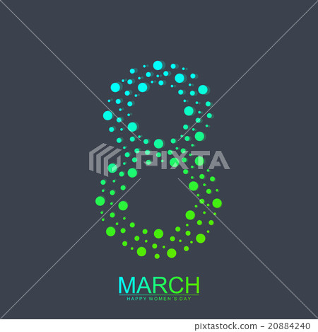 Eight March. International Womens Day. Vector 20884240
