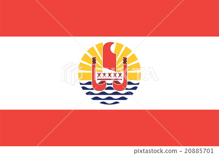Standard Proportion French Polynesia Local Flag 20885701