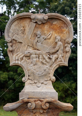 Jesus falls the second time - Calvary Jesus falls the second time - Calvary 20885915