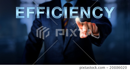 Industrial Manager Pushing EFFICIENCY Industrial Manager Pushing EFFICIENCY 20886020