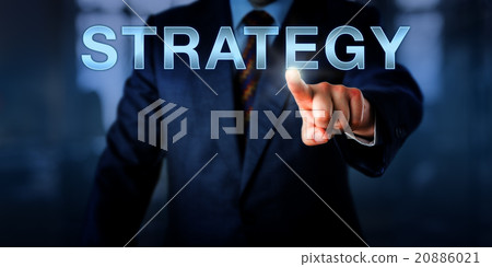 Business Manager Touching STRATEGY Business Manager Touching STRATEGY 20886021