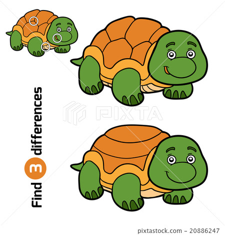 Find differences for children (turtle) Find differences for children (turtle) 20886247
