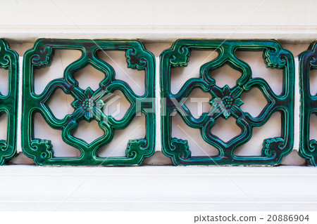 Green Ceramics Wall Tile Decorate Chinese Style Green Ceramics Wall Tile Decorate Chinese Style 20886904