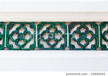 Green Ceramics Wall Tile Decorate Chinese Style 20886905