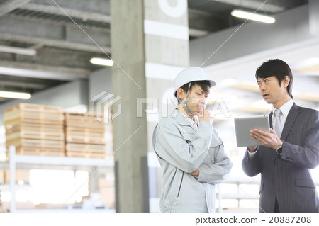 Logistics warehouse Working people 20887208