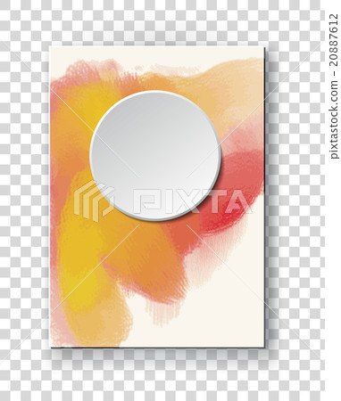 Brochure with Multicolored Blured Backgrounds. 20887612