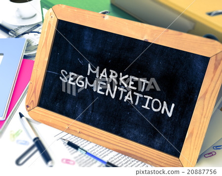 Market Segmentation Handwritten by White Chalk on 20887756