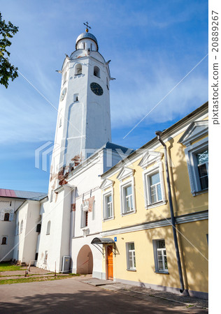 Ancient bell tower in the Kremlin in Novgorod  20889267