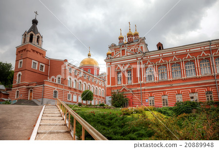 Iversky monastery in summer cloudy day  20889948