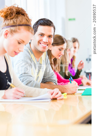 College students writing test 20890537