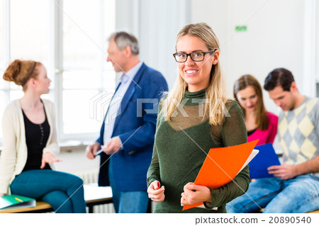 University College Student in class room University College Student in class room 20890540