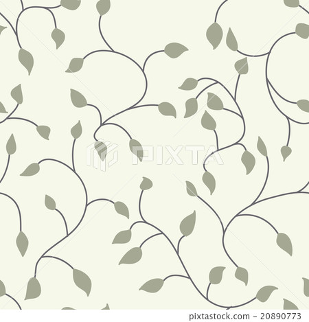 Leaf vector pattern. Seamless doodle flowers. Leaf vector pattern. Seamless doodle flowers. 20890773