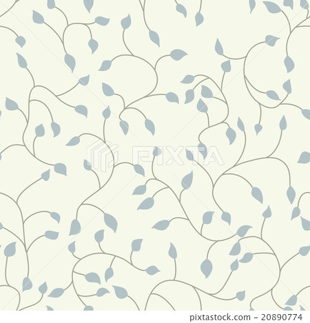 Leaf vector pattern. Seamless doodle flowers. Leaf vector pattern. Seamless doodle flowers. 20890774