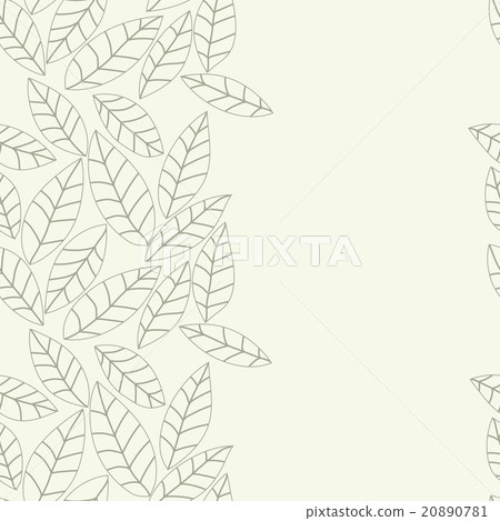 Leaf vector pattern. Seamless doodle flowers. Leaf vector pattern. Seamless doodle flowers. 20890781