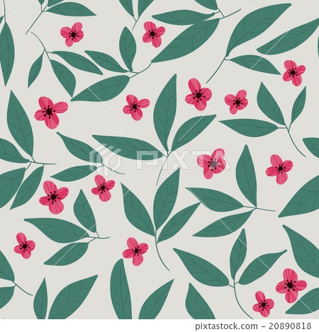 Floral vector pattern. Seamless doodle flowers. Floral vector pattern. Seamless doodle flowers. 20890818