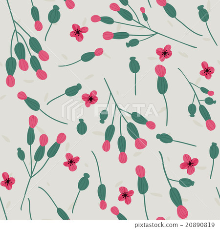 Floral vector pattern. Seamless doodle flowers. Floral vector pattern. Seamless doodle flowers. 20890819