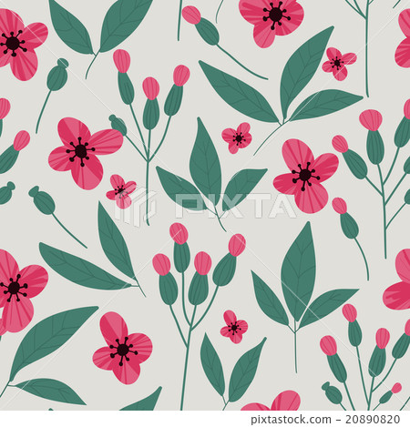 Floral vector pattern. Seamless doodle flowers. Floral vector pattern. Seamless doodle flowers. 20890820