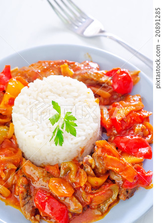 boiled rice with vegetables boiled rice with vegetables 20891285