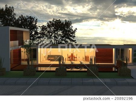 Render Evening House Render Evening House 20892196
