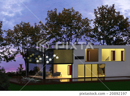 Render Evening House Render Evening House 20892197