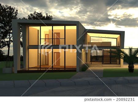 Render Evening House 20892231
