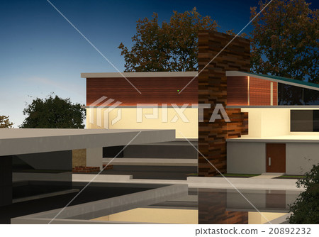 Render Evening House Render Evening House 20892232