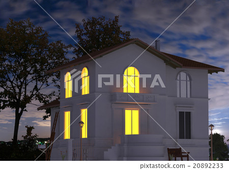 Render Evening House Render Evening House 20892233