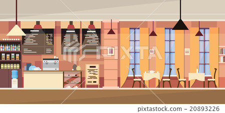 Modern Cafe Interior Empty Modern Cafe Interior Empty 20893226