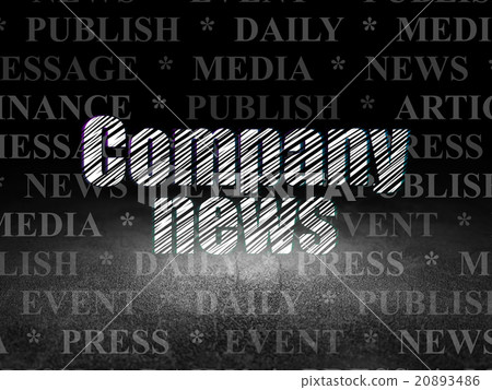 News concept: Company News in grunge dark room News concept: Company News in grunge dark room 20893486