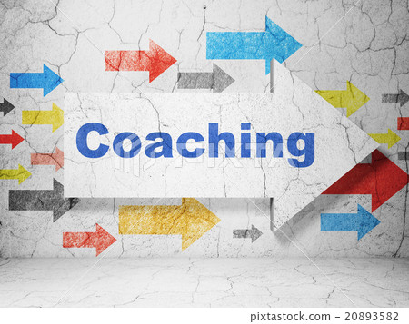 Studying concept: arrow with Coaching on grunge Studying concept: arrow with Coaching on grunge 20893582