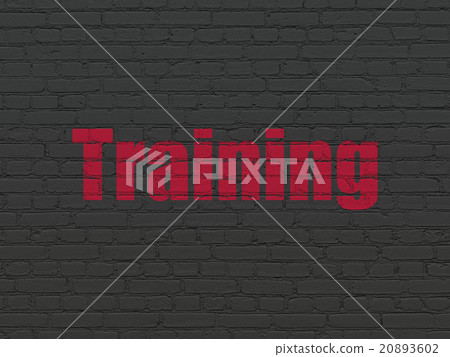 Learning concept: Training on wall background 20893602