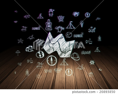 Vacation concept: Map in grunge dark room Vacation concept: Map in grunge dark room 20893850