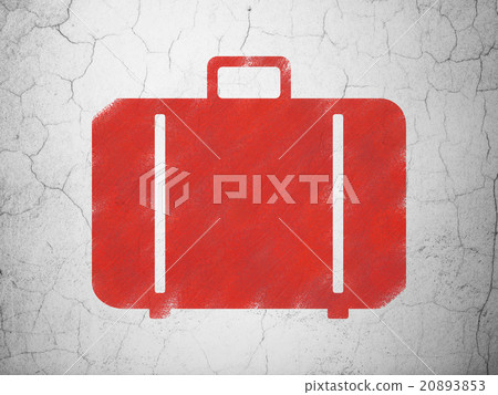 Travel concept: Bag on wall background Travel concept: Bag on wall background 20893853