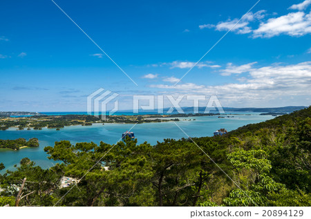 View of Okinawa feather inland sea 20894129