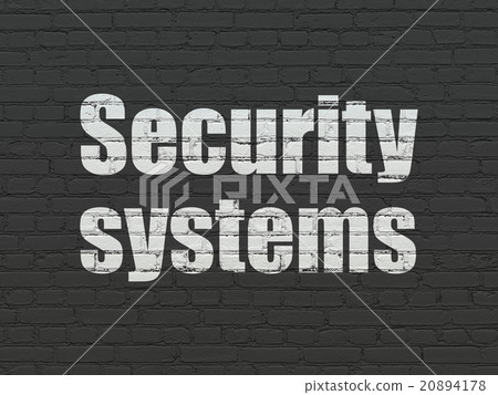 Protection concept: Security Systems on wall Protection concept: Security Systems on wall 20894178