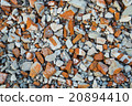 broken bricks from collapsed building 20894410