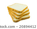 sliced bread isolated on white background 20894412