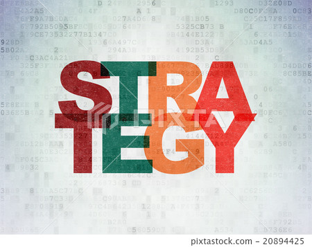 Business concept: Strategy on Digital Paper Business concept: Strategy on Digital Paper 20894425