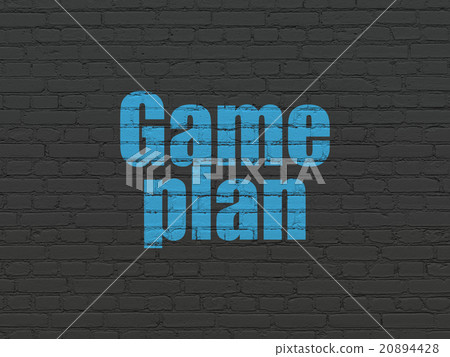 Finance concept: Game Plan on wall background Finance concept: Game Plan on wall background 20894428