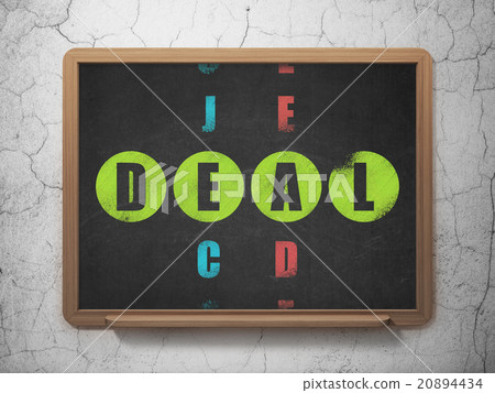 Finance concept: Deal in Crossword Puzzle Finance concept: Deal in Crossword Puzzle 20894434