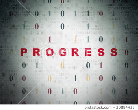 Business concept: Progress on Digital Paper Business concept: Progress on Digital Paper 20894435