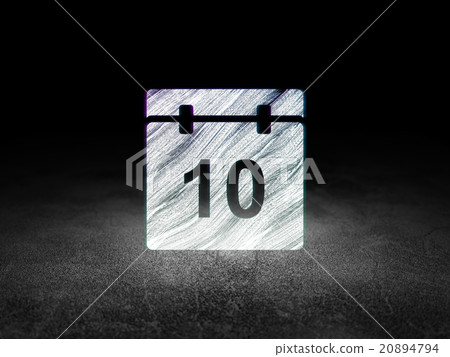 Timeline concept: Calendar in grunge dark room Timeline concept: Calendar in grunge dark room 20894794