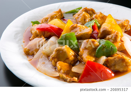 sweet and sour pork	 20895317