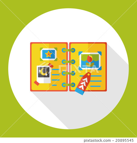 travel notebook flat icon 20895545