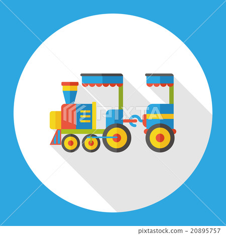amusement park train flat icon amusement park train flat icon 20895757