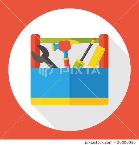 tool box flat icon - Stock Illustration [20896080] - PIXTA