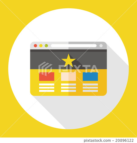 internet website flat icon 20896122
